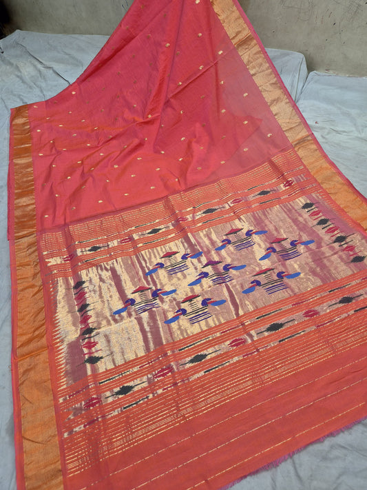 Paipriya | Cotton Handloom Paithani Saree