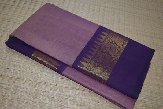 Chettinadu Cotton Saree in Purple