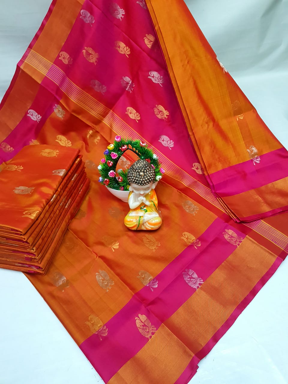UdayaSakhi | Pure silk uppada saree