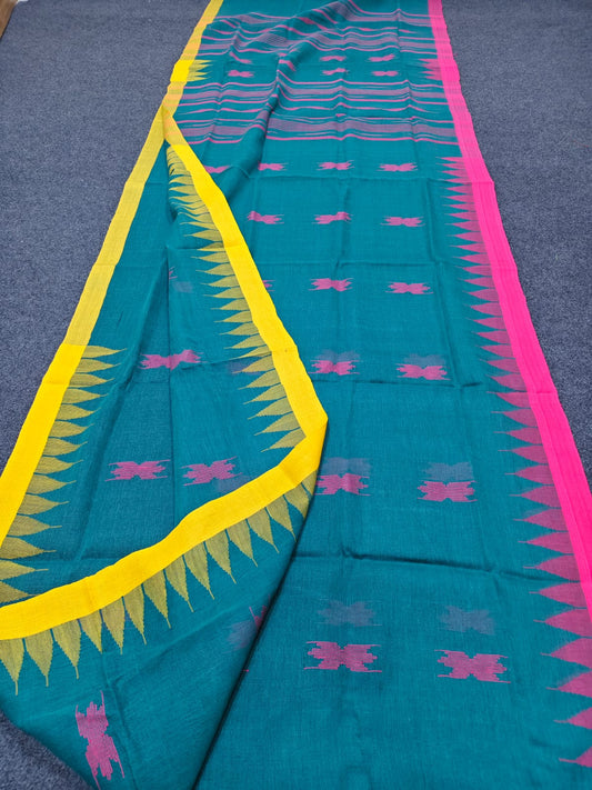 Handloom manipuri cotton saree
With bp
