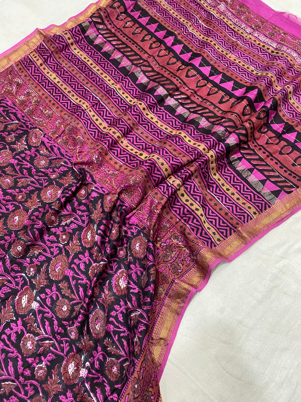 Maitra | Block prints on cotton silk