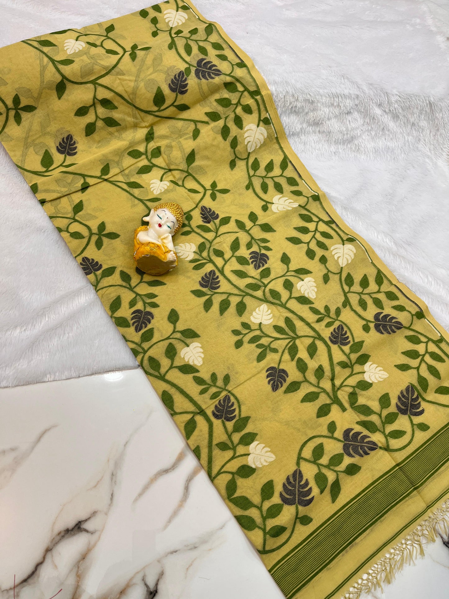 Joni | Cotton Dhankai Jamdani Saree