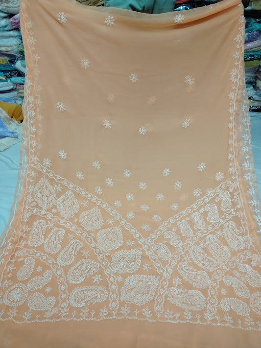 Lauren | Georgette chikankari saree