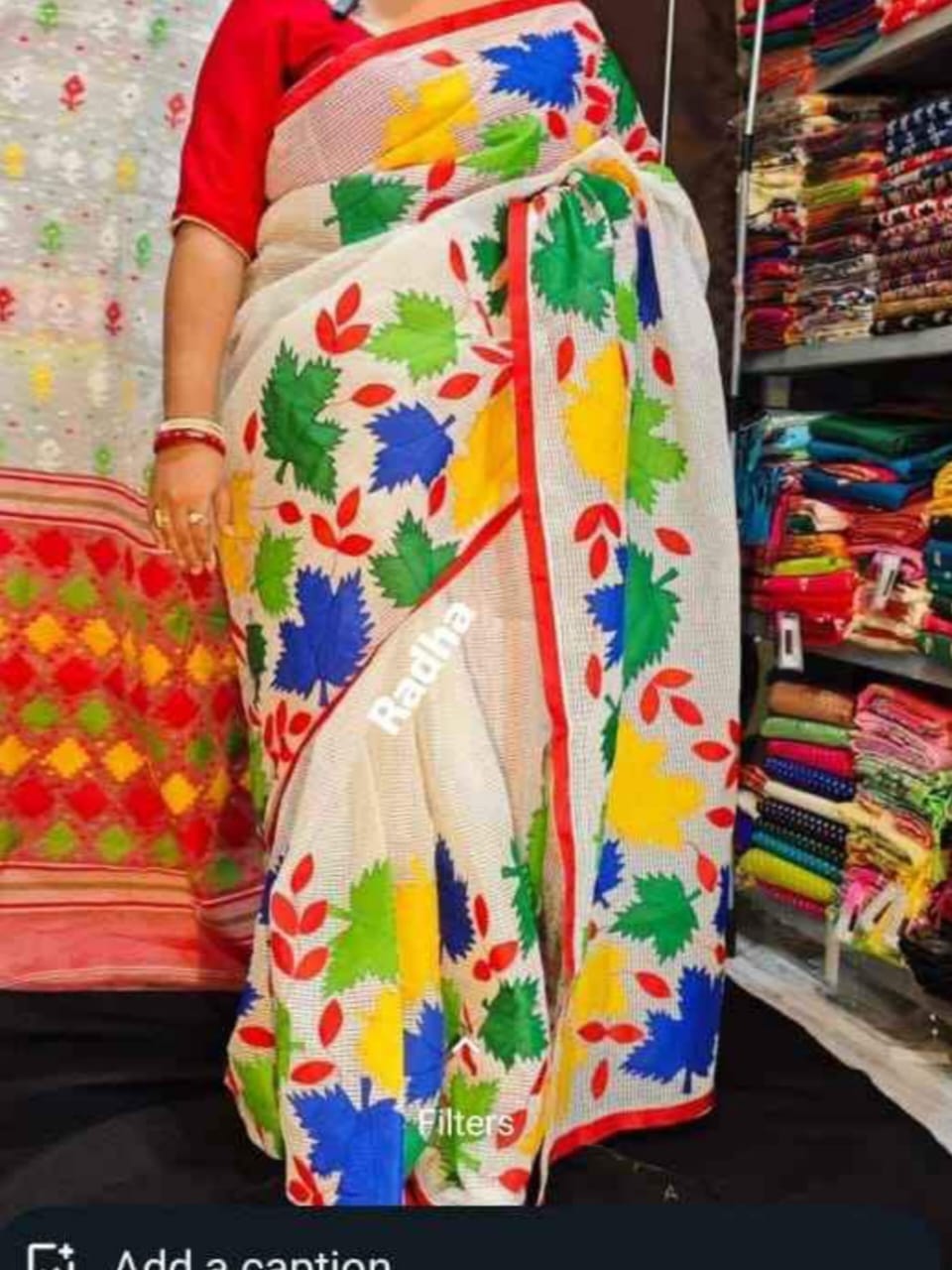 Humsvi | Applique Cotton Silk Saree