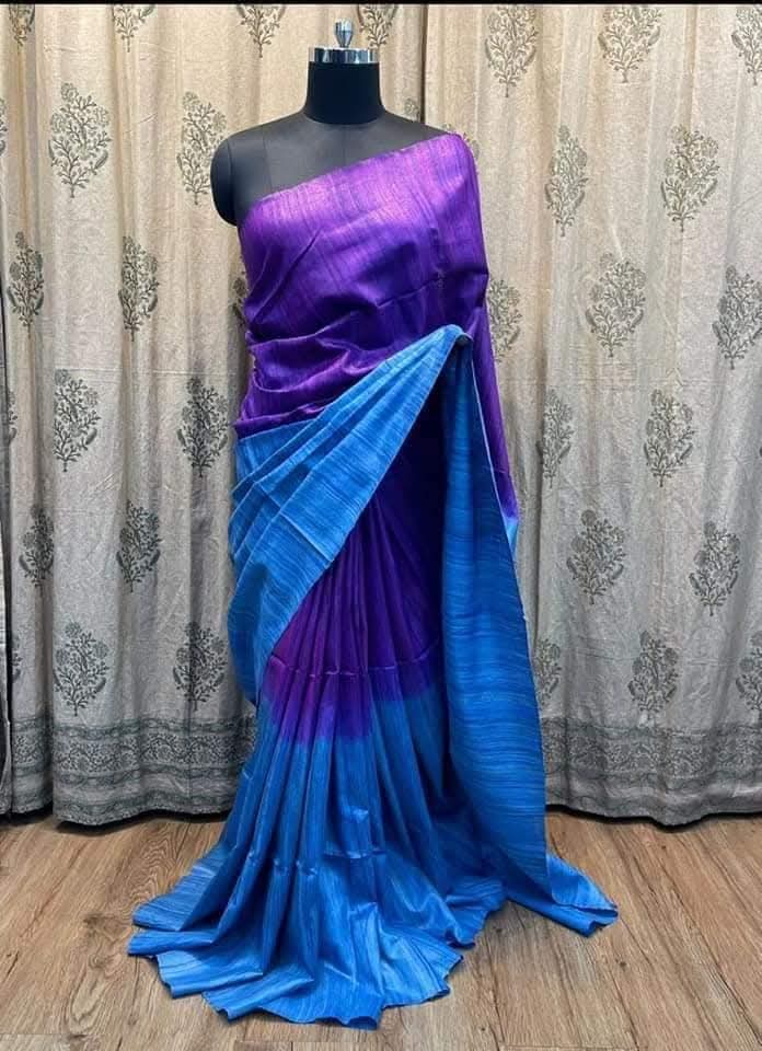 Cushani | Tussar Ghicha Dyed Saree