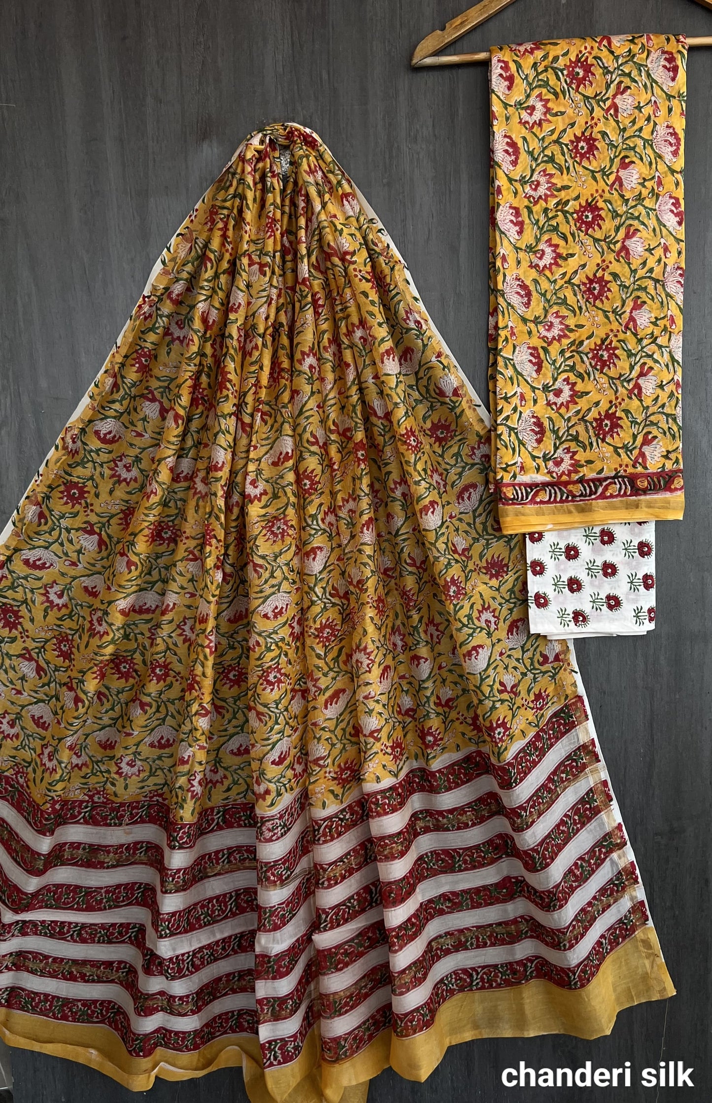 Mehdin | hand block printed chanderi sarees