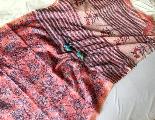 Summer special collection
Vanaspati ajark print

🥻🥻🥻🥻🥻🥻
 Kota saree new collection of Bagru print 
New collection Saree Kota Doriya .
Hand made 
Block print , Dabu print , Bagru print , vaspati print, ajark prijt
Saree length 5.5 mtr
Blouse.  80cm
Hand block printed