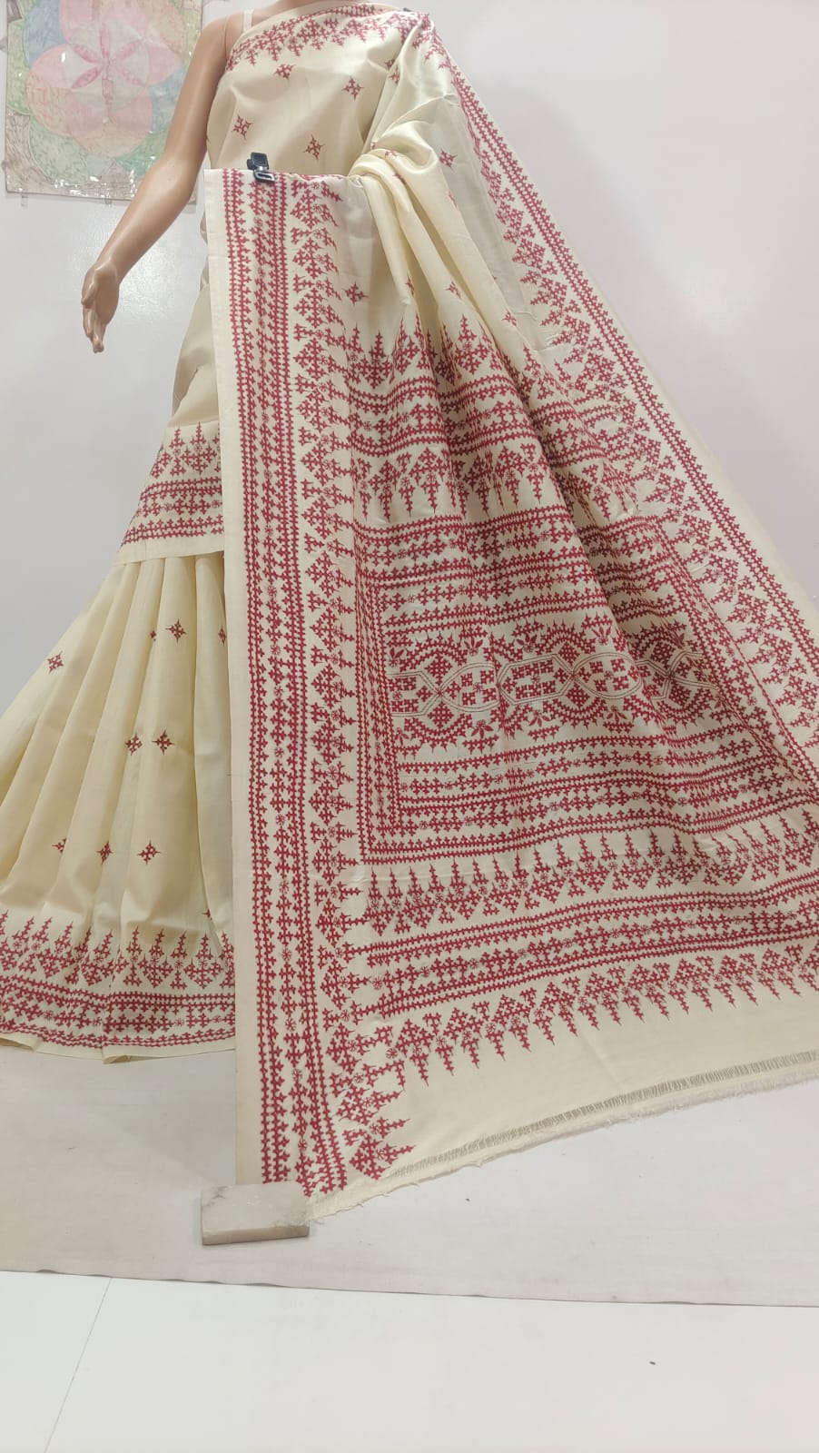 Pure Tassor kanthastich 
with bp 
Silk mark certified
