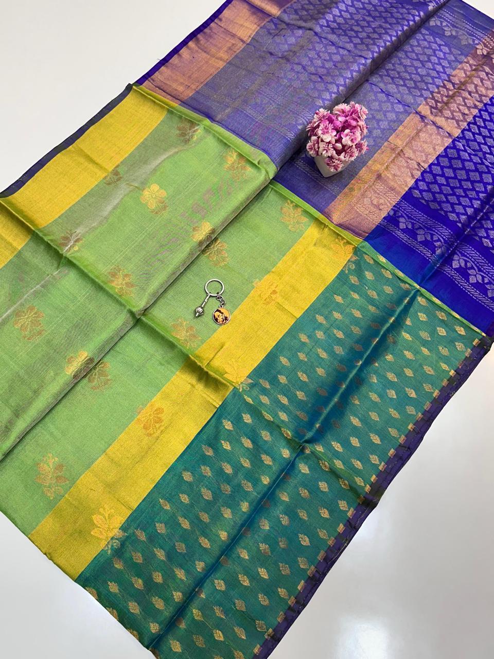 👉 *UPPADA PATTU ANCHU LATHA AND BUTTA SAREES*

👉 *SAREE COMES WITH CONTRAST RICH PALLU AND BLOUSE*

👉 *LIGHT WEIGHT & VERY GOOD QUALITY*