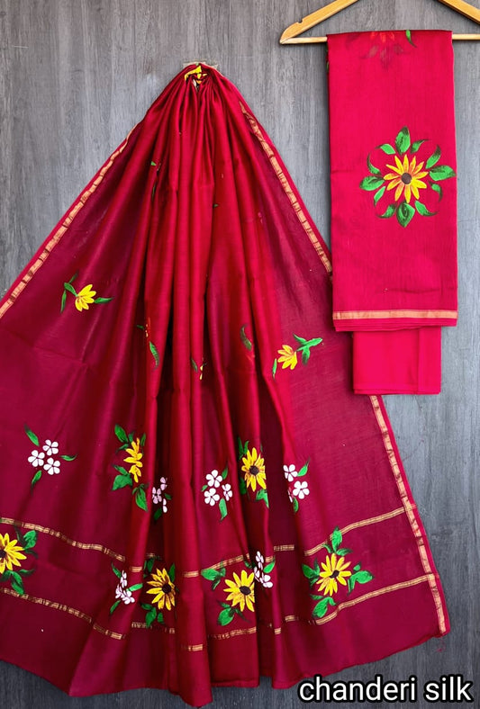 Gandhi | hand block printed chanderi sarees