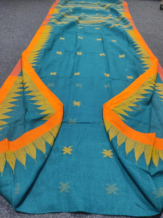 Handloom manipuri cotton saree
With bp
