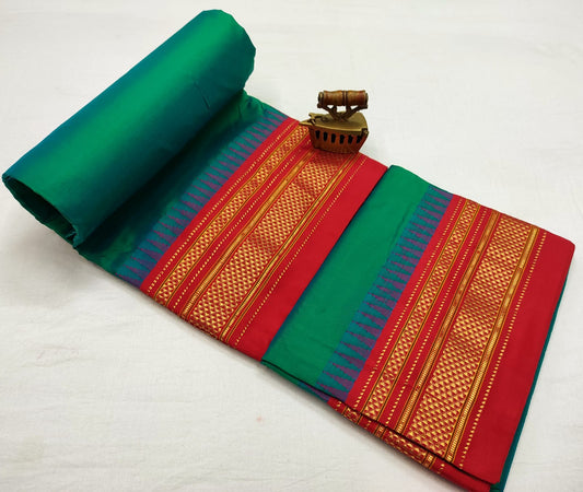 Carol-ilkal-pure-silk-saree | Plain Ilkal Pure Silk Saree