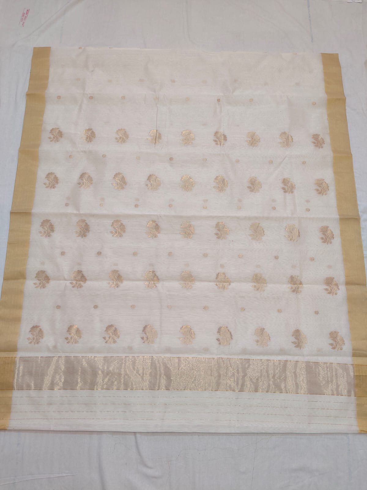 Silk y cotton 
Chanderi
 saree 
