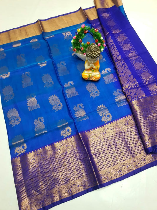 🌹uppada pattu🌹
💐🌹 Kanchi border Kalanjali buta sarees 
 🌹Good quality 💐👌👌👌
 Fabric: uppada pattu/pattu 💐💐