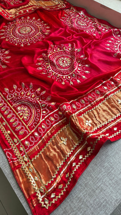 Aaranjali | Gota Patti on Gajji Silk