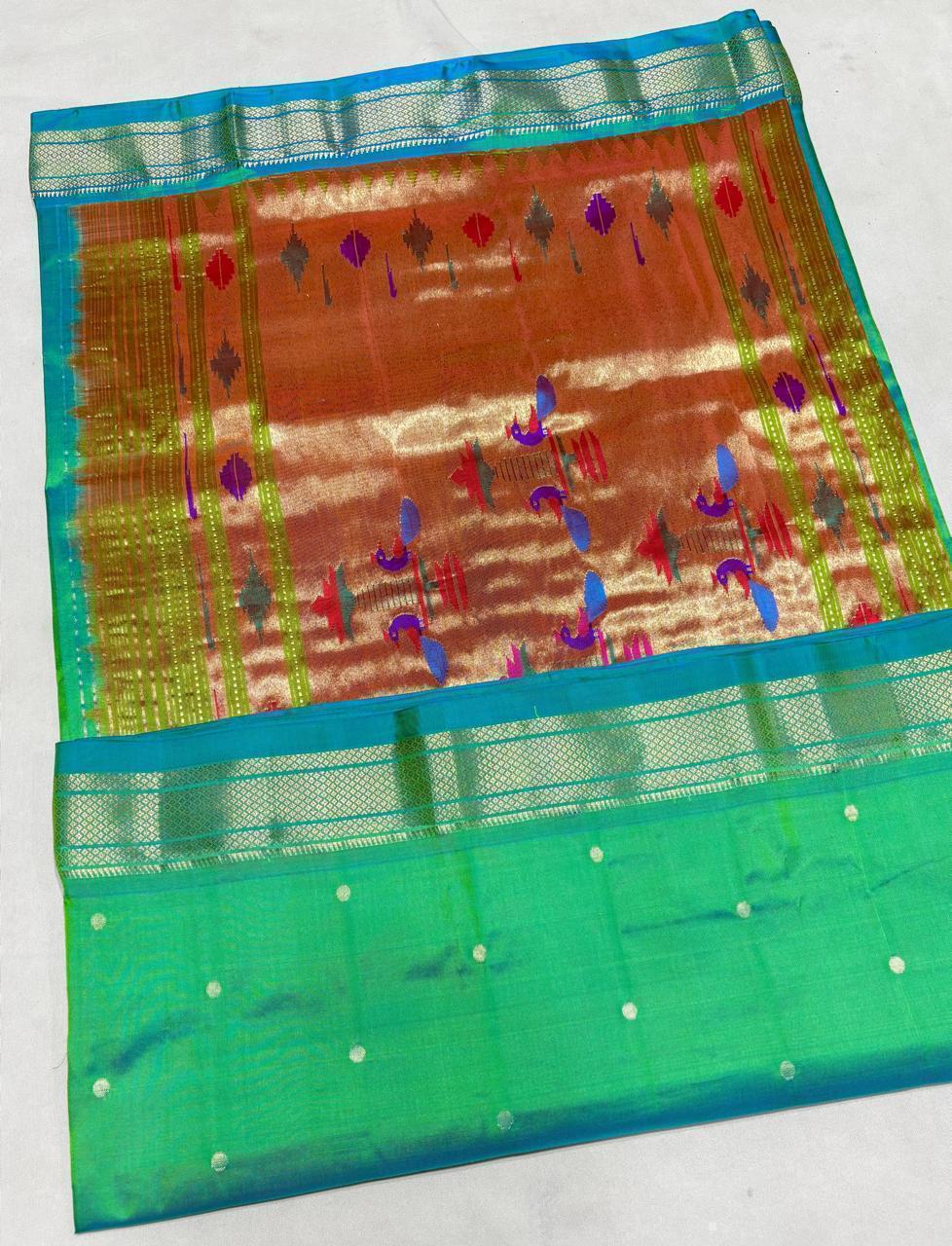 Eshvaya | Pure handloom silk paithani