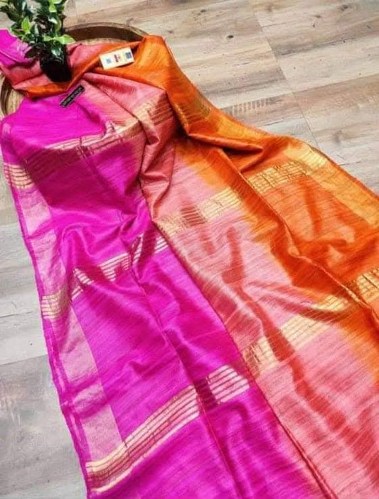Cemrita | Tussar Ghicha Dyed Saree