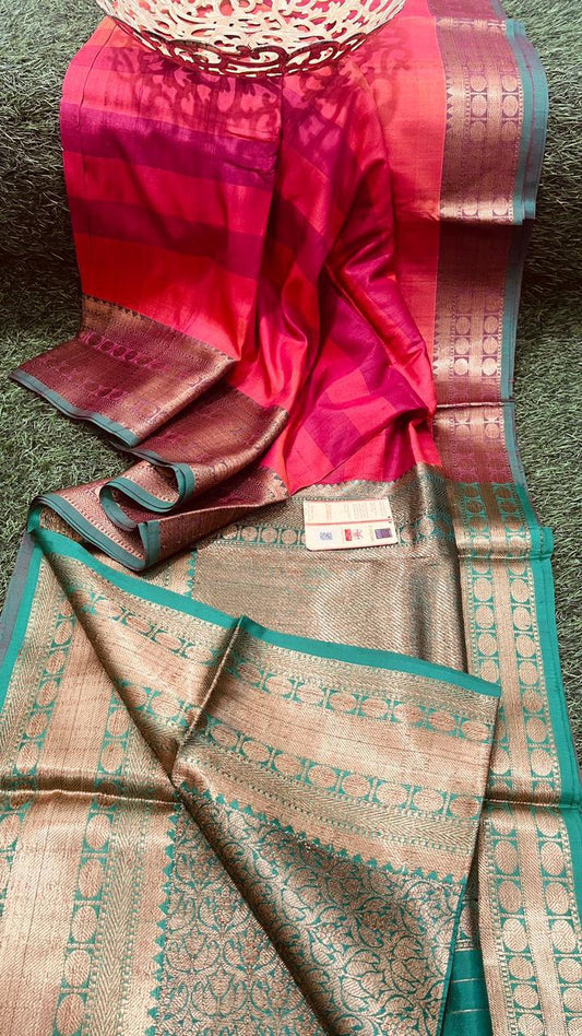 Indrani-tussar-banarasee | Tussar silk Banarasee sarees