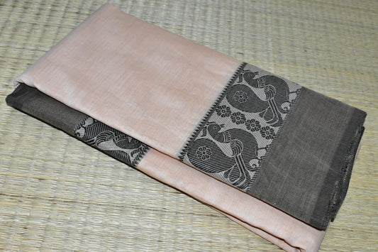 Chettinadu Cotton Saree in Orange