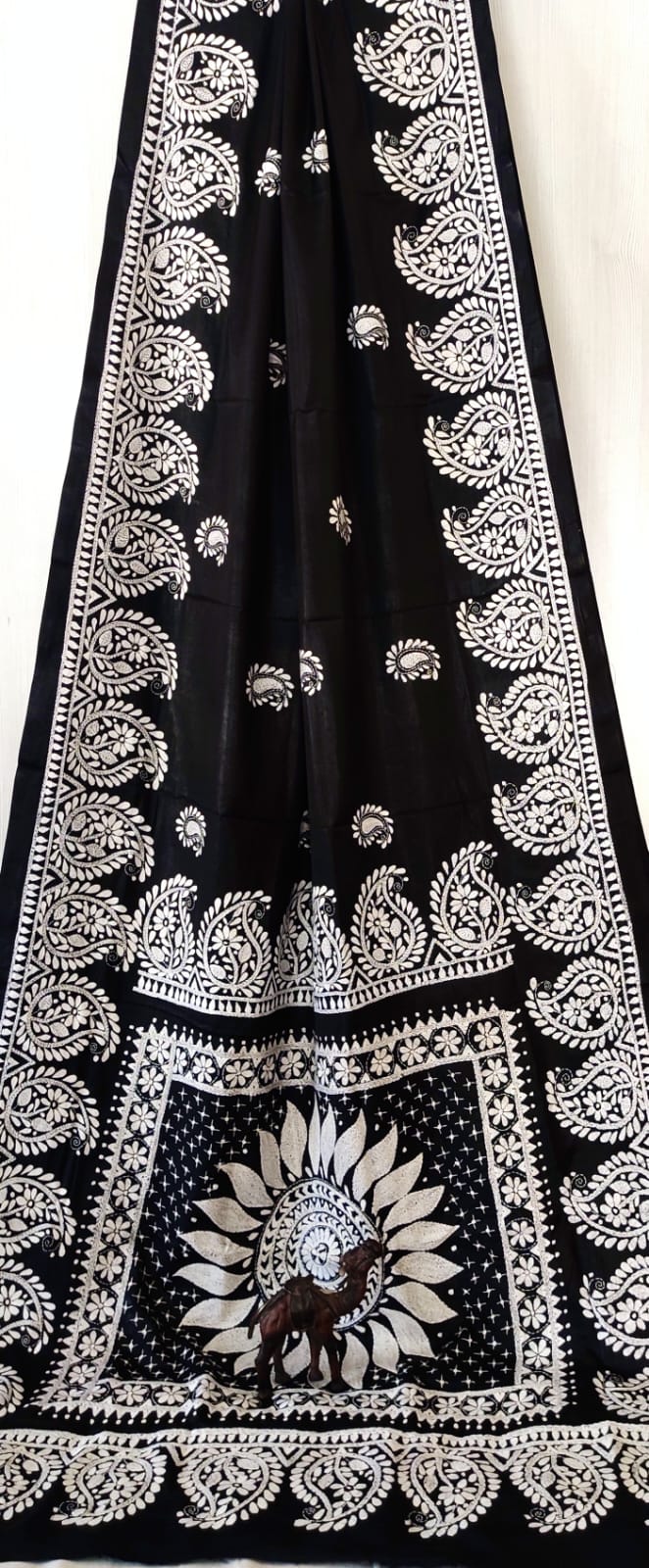 Beautiful kantha work on blended Bangalore silk

With kantha stich work bp
