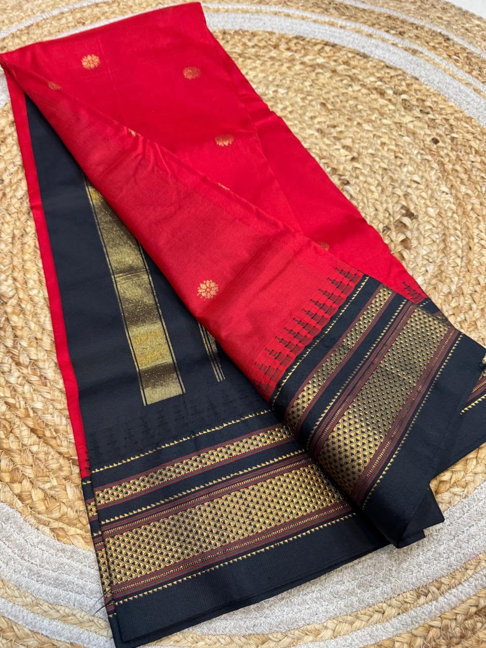 *All New Colours* 

*Exclusive silk ilkal saree*
*Pure silk korvai temple border* with *body butta* design superior quality ilkal saree & contrast blouse 
6.10mtrs length 
Full body pure silk 
Border, pallu & blouse semi silk
