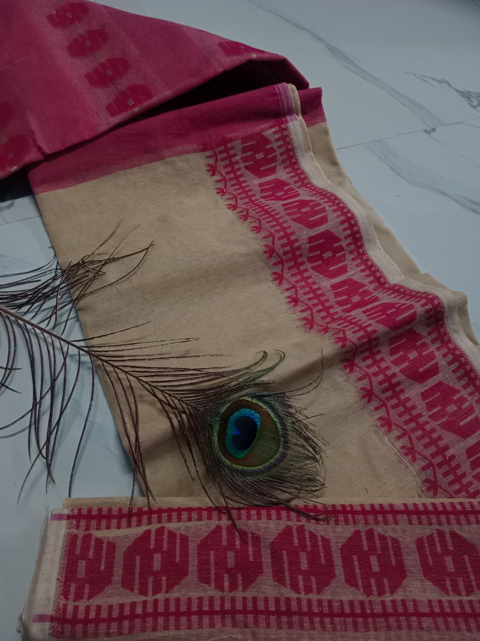 Jamshika | Soft Cotton Jamdani Saree