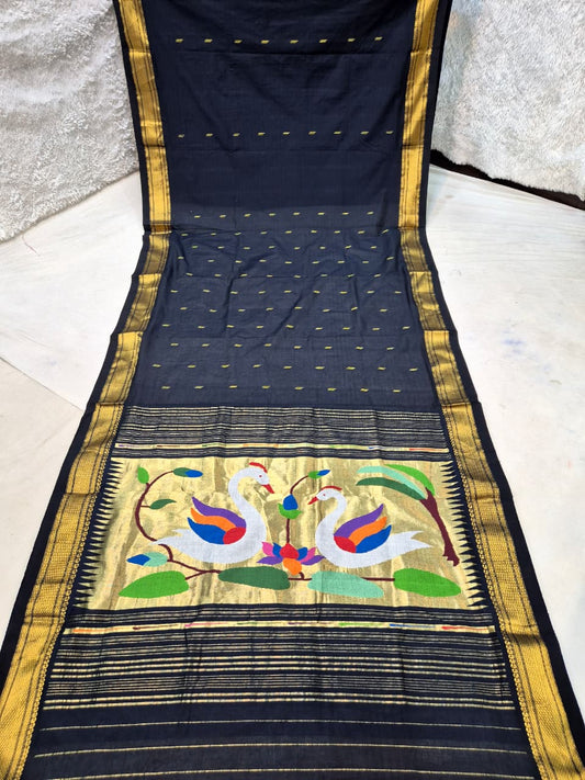 Pure Cotton handwoven paithani saree