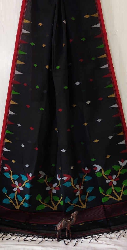 Jamaru | Cotton Jamdani Saree