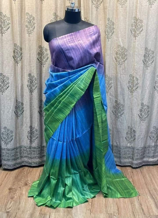 Ciloria | Tussar Ghicha Dyed Saree