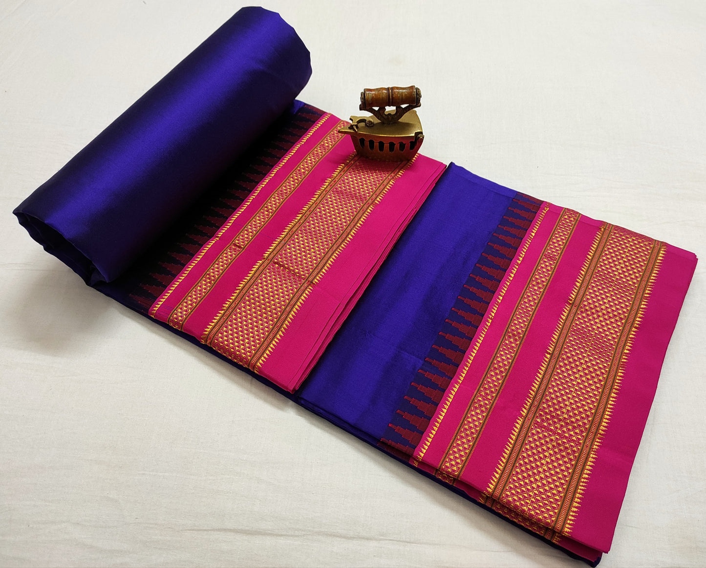 Bhavana-ilkal-pure-silk-saree | Plain Ilkal Pure Silk Saree