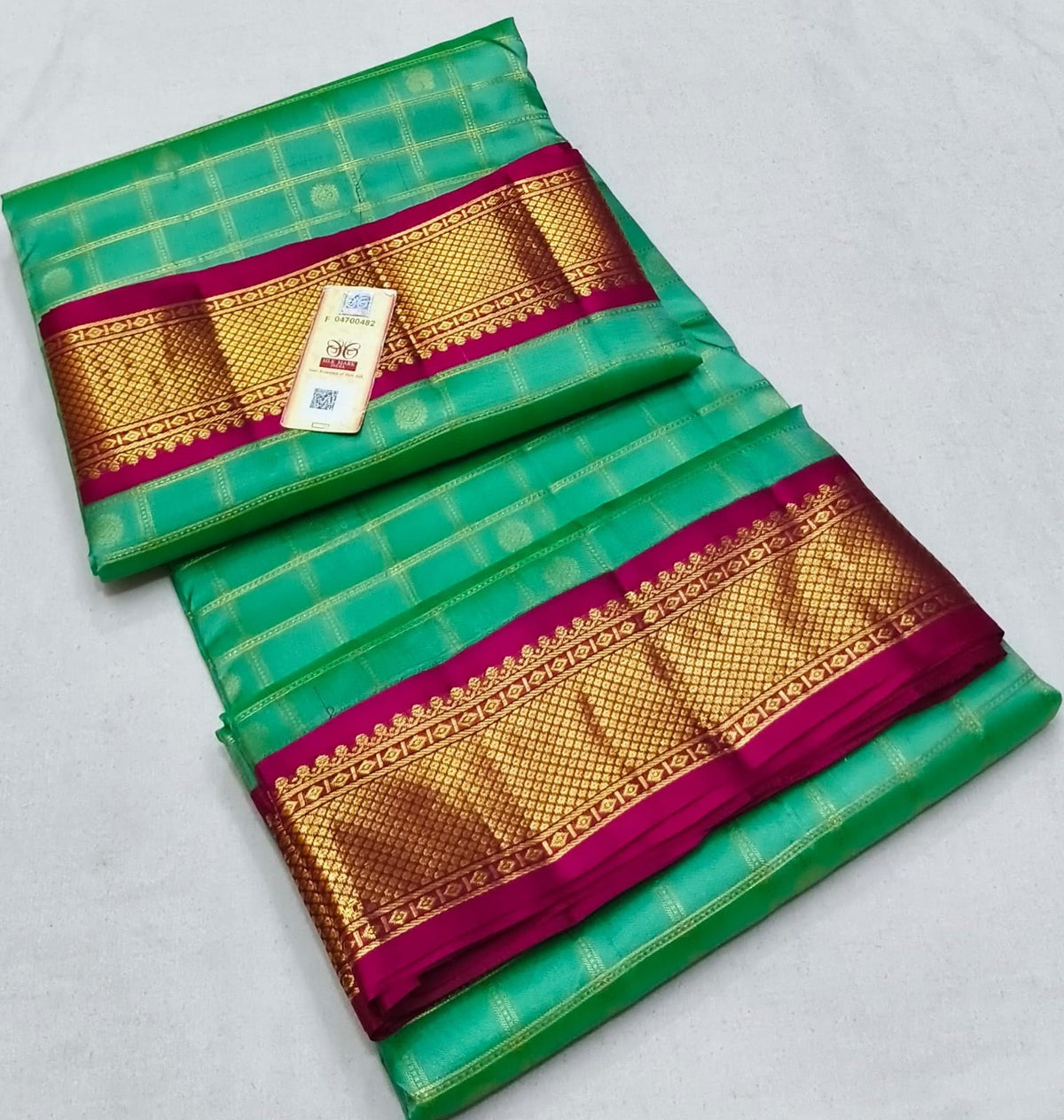 9 yards pure silk kanchipuram saree