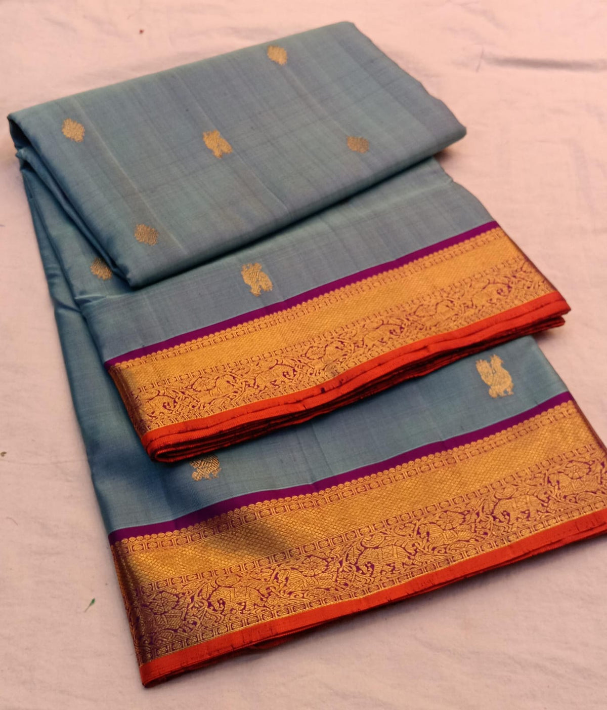 9 yards pure silk kanchipuram saree