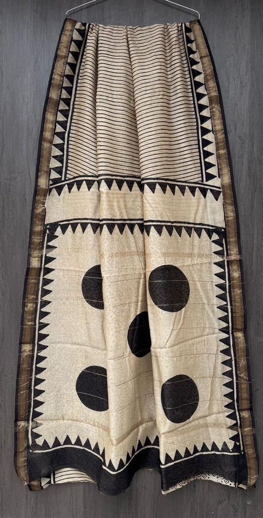 Bandita | Block printed with Maheshwari border