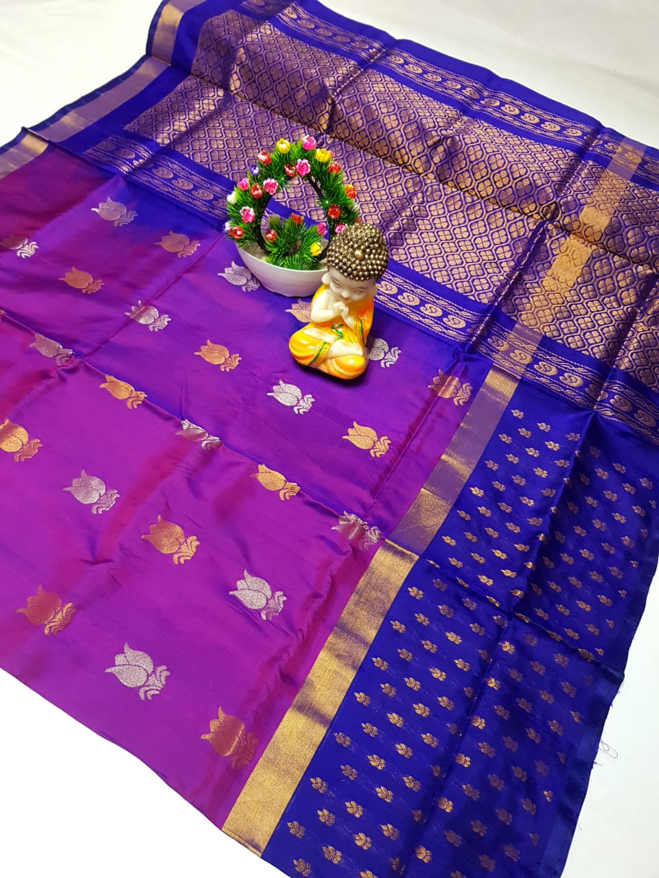 Utkarshita | Uppada Pattu Saree with big buttas