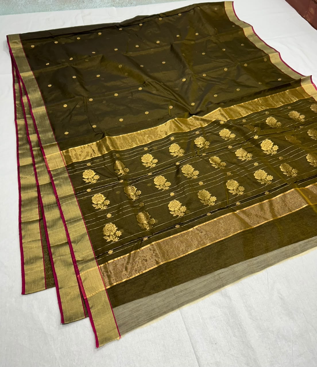 Chanderi cotton silk 