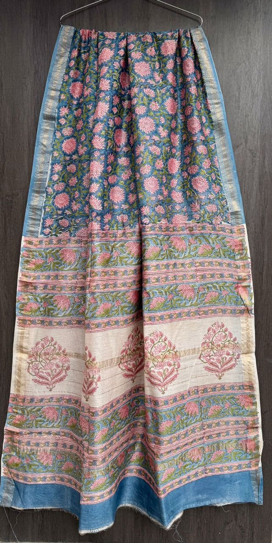 Baidehi | Block printed with Maheshwari border