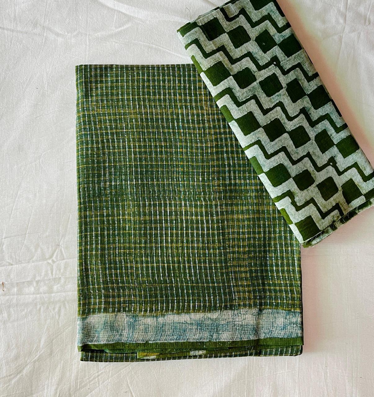 Gupta  | block printed by hand on Kota Doria cotton sarees