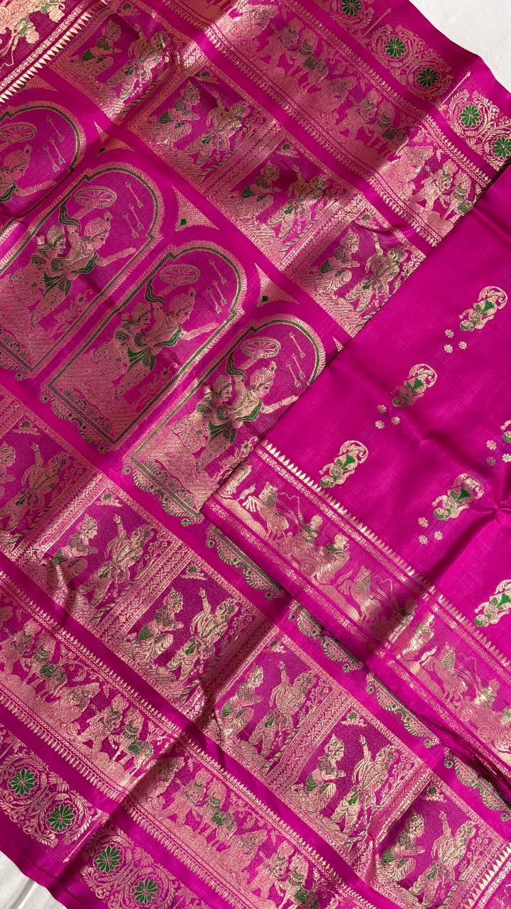 Swarnachari saree.
Material silk with bp.
With silkmark.