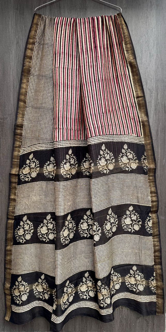 Balika | Block printed with Maheshwari border