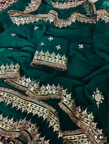 Gauravi | Gota patti Saree