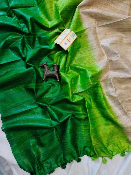 Chairavi | Tussar Ghicha Dyed Saree