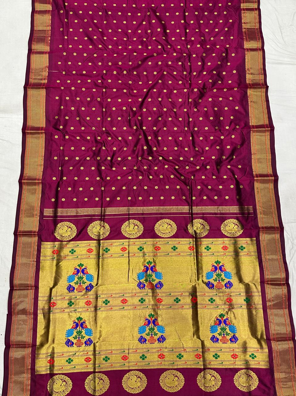 Calesha | Kalanjali Pure Silk Paithani Saree