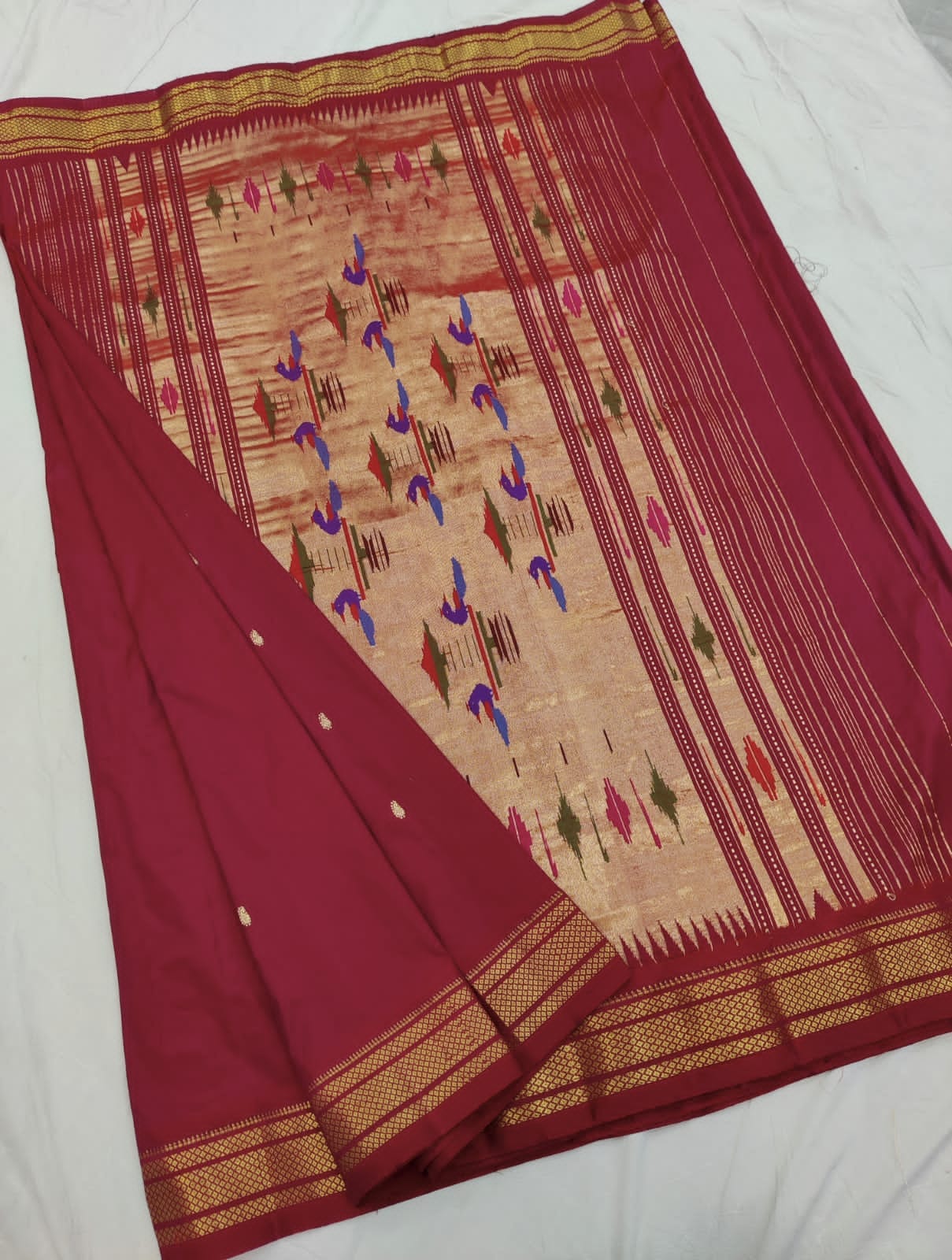 Penthara | Pure silk handloom Paithani Saree