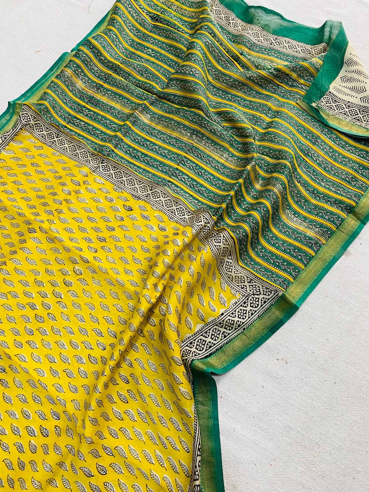 Let’s Wear #ethicallymade✅
🍁Beautifully Crafted Maheshwari Silk Saree  collection🍁
 Specially Designed in Bagru  jahota rapid dabu hand block print
100% Natural Dye
Fabric : Maheshwari Silk 
Length : 5.5 Meters
Blouse Piece : 0.90 Meter
