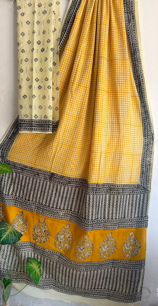 block prints on mul cotton
