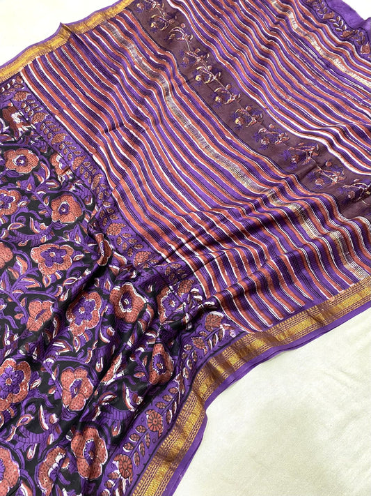 Manasvini | Block prints on cotton silk