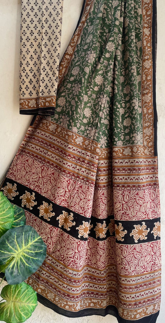 Madhuban | Mul Cotton Blockprint Saree