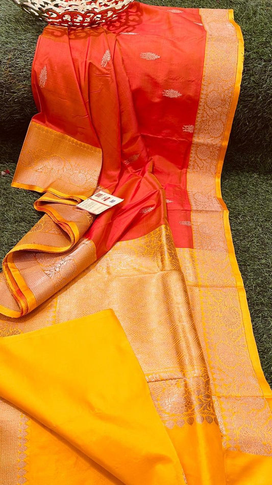 Bhagawati-katan-silk | Banarasi Sarees in Katan Silk