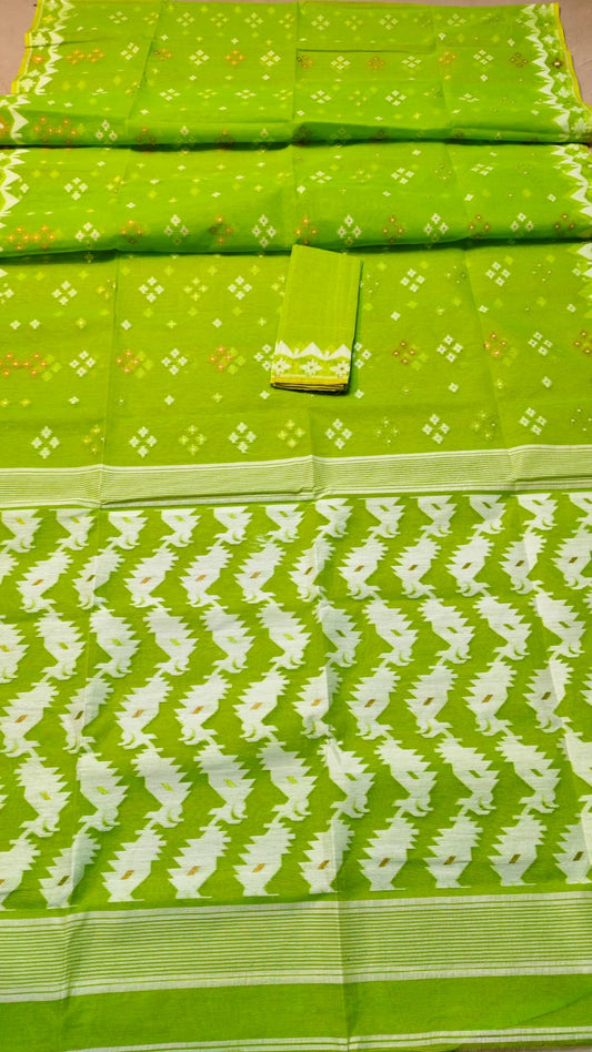 Jahnaviuja | Half Silk Jamdani