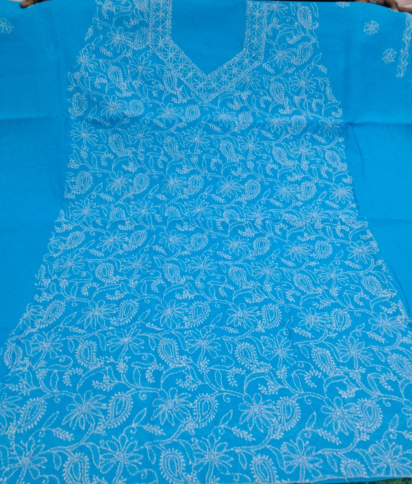 Cheena| Chikankari Dress Material